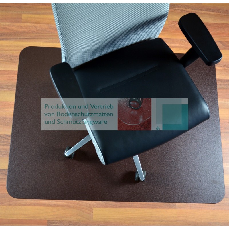 FlatColor mit ABS 90x120 cm "Braun" (A) - Huber Flat COLOR 2mm mit ABS (für Hartböden)